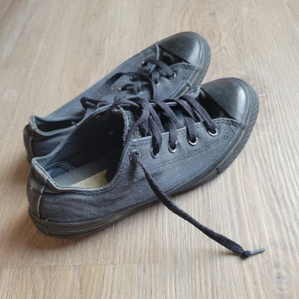Converse Unisex Sneakers 3 Black Canvas Low Top Chuck Taylor All Star Casual